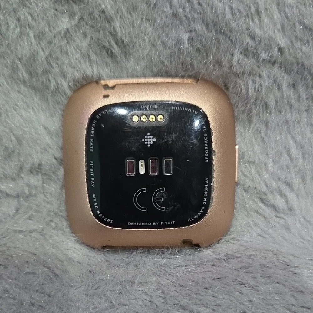 Fitbit Versa 2 with Rose Metal Band and USB Charger